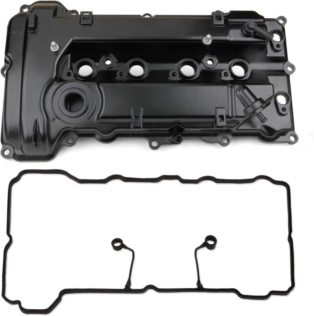 Upgread Aluminimun Engine Valve Cover Compatible with 2014-2020 Hyundai Elantra Kona Veloster Kia Forte Seltos Soul 2.0L Replace 224102E700