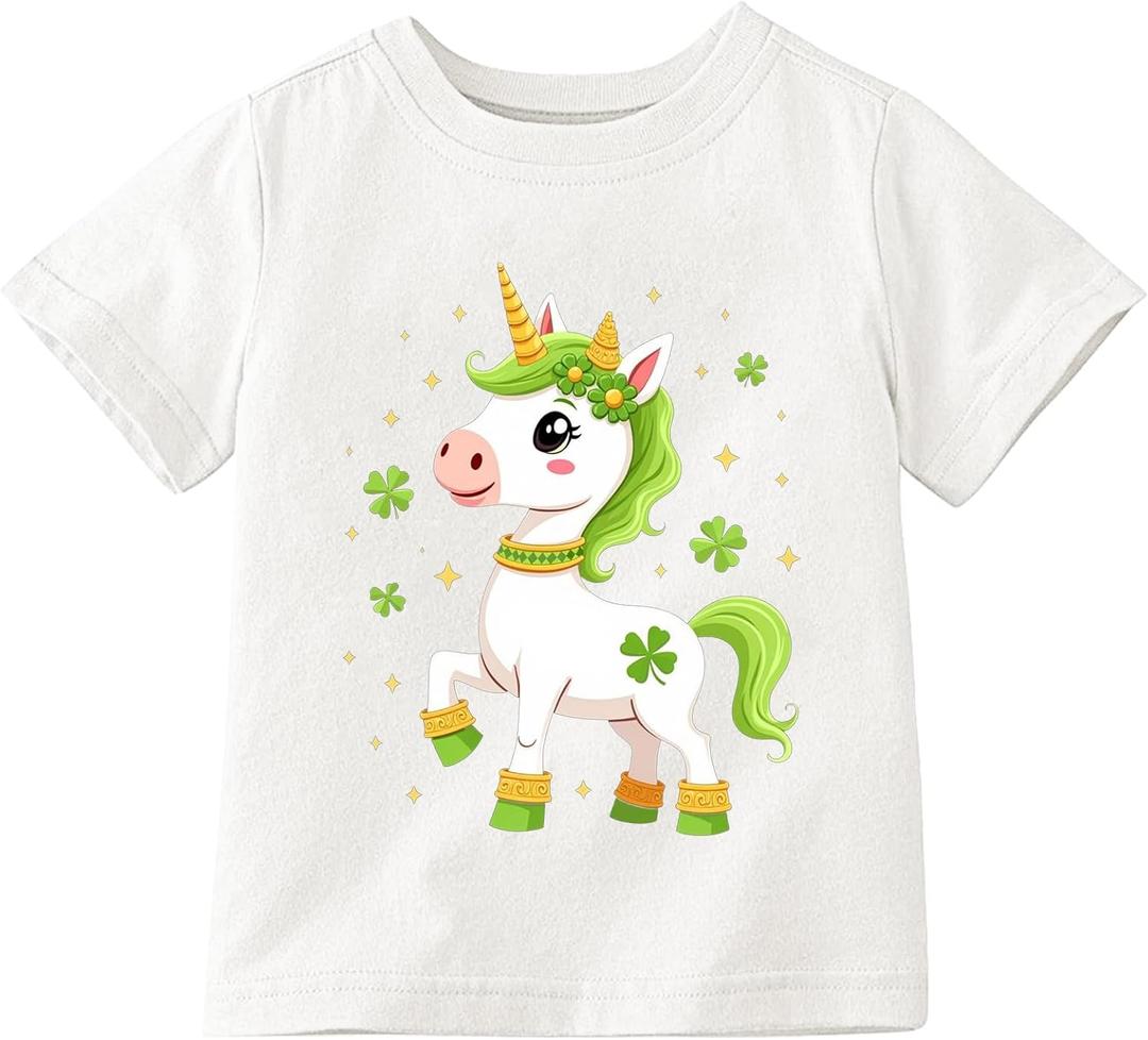 4th of July Shirts Kids Bow Patriotic Tshirt Boys Girls American Flag Bow Tee Tops (White)