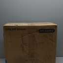 Drafting Chair Tall Office Chair with Flip-up Armrests, Adjustable Height, and Enhanced Lumbar Support - Ergonomic Rolling Stool, Back Support, and Adjustable Foot Rest Ring for Standing Desk Khaki (934W-Z)