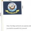 Military Flag Small Mini Army Armed Forces All Military Branches Handheld Stick Flags for Veterans Day Memorial Day 4th of july decorations,4x6 Inch 20 Pack