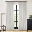 Beige White Pinch Pleated Full Blackout Curtains 2 Panels Set Linen Room Darkening 100% Black Out Window Curtains 96 Inch for Living Room Bedroom Thermal Insulated Pinch Pleat Drapes with Hooks Rings