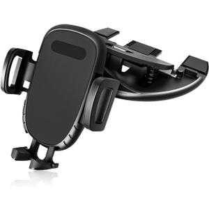 Augeny Car Phone Holder for CD Slot, 360 Degree Rotatable Auto Phone Mount, Universal Cellphone Holder with One Hand Operation Design, Vehicle CD Slot Phone Holder for All Smartphones