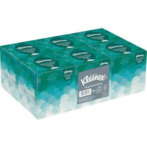 Kleenex Professional Facial Tissue Cube for Business (21271), Upright Face Tissue Box, 6 Bundles / Case, 6 Boxes / Bundle, 36 Boxes / Case (95 Count (Pack of 6), White)