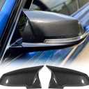 Carbon Fiber Mirror Cover Caps Rearview Side Mirror Covers Compatible with BMW F20 F21 F22 F30 F31 F32 F36 F87 E84 GT 3GT X1 M2 M3-1Pair