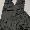 Women's Halter Deep V Neck Mini Dress Summer Backless Sleeveless Sexy Party Club Cocktail Dresses, Large