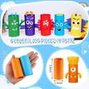 Henoyso 100 Packs Cardboard Tubes for Crafts, Thick Toilet Paper Rolls Empty for Kids Classroom Projects End of School Year Crafts Mother's Day DIY Gift Supplies (1.57 x 3.74 Inch,Rainbow Color)