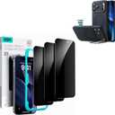 ESR Silicone Case for iPhone 17 Pro Max 3 Pack for iPhone 17 Pro Max Privacy Screen Protector