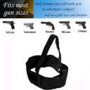 Kcctoo Deep Concealment Shoulder Holster Elastic Tactical Underarm Gun Holster for Men Women (M 33"-38", Black)