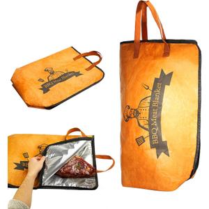 BBQ Blanket Resting Meat, Reusable Insulated Smoker Grilling Blanket for Marinated Smoking Meat Bag Accessories, Perfect for Camping, Picnics Outdoor Gatherings 21 in