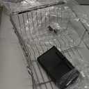 JASIWAY Dish Drying Rack in Sink, Expandable Stainless Steel Dish Drainers for Kitchen Counter, Dish Dryer Rack for Inside Sink, Over The Sink Dish Racks with Utensil Holder, Silver