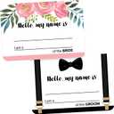 Avery Premium Wedding Guest Name Tags, Bride and Groom, No Lift No Curl, 80 Handwriteable Name Stickers