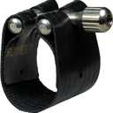 Rovner Ligature & Plastic Cap for Eb Clarinet/Bb German String - Dark Ligature for Hard Rubber Mouthpiece (1E)