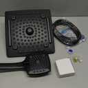 ELLO&ALLO Rain Shower Head with Handheld Spray, Rainfall Shower Head Combo with 60" Hose, Adjustable Dual Showerhead Set with 3-Way Diverter, Matte Black