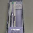 Aquasonic Icon ADA-Accepted Rechargeable Toothbrush | Magnetic Holder & Slim Travel Case | 2 Brushing Modes & Smart Timers | Gentle Micro-Vibrations (Lilac) (1 Count (Pack of 1))