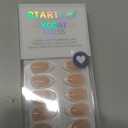 BTArtbox Press On Nails Short - Almond French Tip Press On Nails with Glue for Women, Soft Gel Glue On Nails in 16 Sizes - 32 Stick On Nails Kit, White French