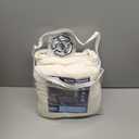 KinCam Recliner Covers, Stretch Reclining Chair Covers, Recliner Sofa Slipcovers Stripe Jacquard Recliner Couch Covers Furniture Protector Covers for Pet Kid (1 Seater, Cream)