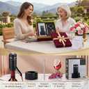 BLUBYEES 3-in-1 Electric Wine Aerator & Decanter Set with Stand Base - Automatic Pump Dispenser, Retractable Tube, and Built-in Pourer, Ideal Gift for Wine Lovers
