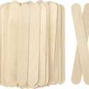WISYOK 8'' Jumbo Craft Sticks - 90PCS Extra Large Natural Premium Wood, Ice Cream Sticks, Jumbo Sticks, Large Tongue Depressors, Plant Labels, Hair Removal and Waxing Supplies, Crafting