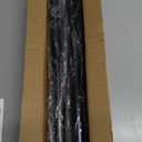 CorkLatta Black Shower Curtain Rod 31 to 80 Inch,1 Inch Diameter Adjustable Spring Tension Stainless Steel Telescoping Rod,Easy Install,No Rust