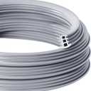 Flexible EPDM Rubber Strip (100 ft Long and 1/2 inch Wide) for Concrete Crack Repair and Replacement - Weather and Aging Resistant Expansion Joint Filler for Driveways and Sidewalks
