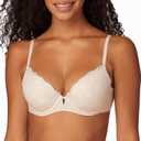 Maidenform Women's Comfort Devotion Your Lift Underwire Bra With Lace Trim, Convertible Straps (34B)