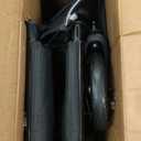 Super Lightweight Rollator Walker for Seniors, Foldable Rolling Walker with Seat and 8" Rubber Wheels for All Terrain, Unique Design Aluminium Frame Sturdy Walkers for Traveling - Black