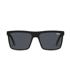Quay - Mens Sunglasses, Polarized Square Lenses with UV Protection, Oversized Sunglasses (Let It Run, Matte Black) Quay - Mens Sunglasses, Polarized Square Lenses with UV Protection, Oversized Sunglasses (Let It Run, Matte Black)