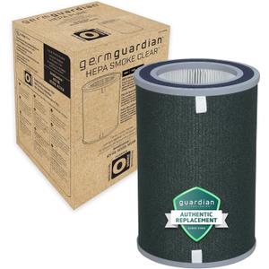GermGuardian Filter O HEPA Smoke Clear Genuine Air Purifier Replacement Filter, Removes 99.97% of Pollutants, Wildfire Smoke, Odors, for AC5109W, AC3200, AC3250 Air Purifiers, Black/Gray, FLT5100SM