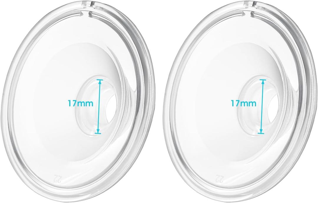 Silicone 17mm Flange Compatible with Momcozy/Tsrete/Kmaier Wearable Breast Pump, Shield/17mm Flange Insert Replacement, Use with Wearable S9|S10|S12|S9 Pro| S12 Pro Pump Parts/Accessories