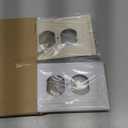 Beadboard Outlet Covers Wall Plates, Bamboo Fiber Light Switch Covers, Natural Material Electric Receptacle Decorative Switch Plate Outlet Cover (Pure White, 1 Gang Duplex 4 Pack)