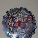 Wind Spinners Outdoor Butterfly -Birthday Gifts for Women Mom, Hanging Wind Sculptures Wind Spinners, 12 inch 3D Wind Spinner for Garden Decor for Outside, Garden, Patio, Yard