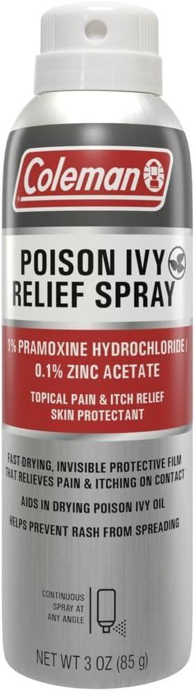 2 x Coleman Poison Ivy Relief Spray, Continuous Spray for Topical Pain and Itch Relief, 3oz