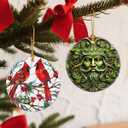 2 x Christmas Ornaments, 2.8 Inch Ceramic Hanging Ornament, Christmas Tree Decorations, Holiday Decorations, Holiday Ornaments, Holiday Party Gifts, and Xmas Gift Ideas