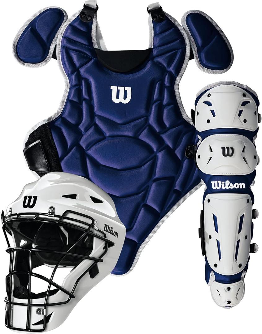Wilson EZ Gear 2.0 Catchers Gear Kit (Large-X-Large, Royal)
