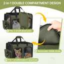 Cat Carrier for 2 Cats Double Pet Carrier Extra Large Green 2026 Upgraded