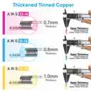 TICONN 120Pcs Heat Shrink Wire Connectors, Waterproof Automotive Marine Electrical Terminals Kit, Crimp Connector Assortment, Ring Fork Spade Butt Splices