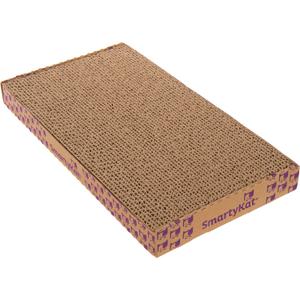 SmartyKat Super Scratcher+ Double Wide with Catnip Infusion Technology Corrugate Cat Scratch Pad, Reversible
