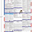 ZLODEPIP 2026 Michigan State and Federal Labor Laws Poster  OSHA Compliant Laminated 24" x 36" English 1 Pack Folded