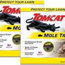 Tomcat Mole Trap, Innovative and Effective Mole Remover Trap Kills Without Drawing Blood, Reusable and Hands-Free, 2 Traps