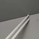 Easy Install No Drill Curtain Rod Set 72-144", White