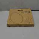 White Lazy Susan, 13.2 Inch Non-Skid Bamboo Turntable for Kitchen Table Cabinets and Closets, Wood Organizer for Kitchen Countertop