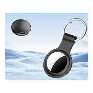 2 Pack Air Tracker Tag (Apple MFi Certified) Compatible with Apple Find My (iOS Only) Bluetooth Tracker, Smart Keys Finder and Item Locator with Waterproof Case for Wallet Luggage Backpack