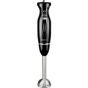 OVENTE Immersion Hand Blender, 300W Electric Handheld Stick Mixer with 2 Mixing Speeds and Stainless Steel Blades for Smoothies, Purees & Baby Food, Black HS560B