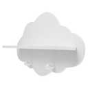 1pc Shelf Partition Wooden Pearlescent White