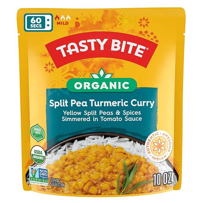 Tasty Bite Organic Jodhpur Lentils, 10 Ounce, Pack of 6, Ready to Eat, Microwavable Entree, Vegan, BBD-04-30-2027