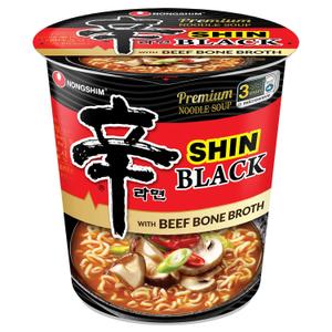 Nongshim Shin Black Noodle Soup, Spicy, 3.5 Ounce (Pack of 6) (EXP 09/30/26)