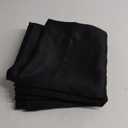Extra Wide Short Curtains, Grommet Black Curtains 2 Pack Cotton Solid Color Curtains 45 Inch Length 2 Panels Set 42x45 inch