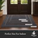 Dirt Trapper Door Mat 20"x 32", Non-Slip Entryway Rugs, Dark Grey