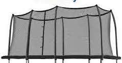 Trampoline Replacement 8ft x 14ft Netting for 8 Curve Poles, no Poles Included