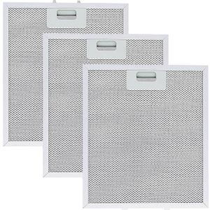 Updated Range Hood Filters 10.5 x 12 Inch W10169961A Compatible with Whirlpool Stove Hood Vent Filter by Wadoy, Replacement 3 Pack 5-Layer Aluminum Mesh Range Hood Filter Metal Slip Joints